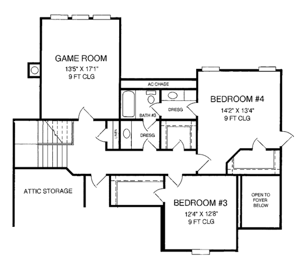 Dream House Plan - Country Floor Plan - Upper Floor Plan #952-181