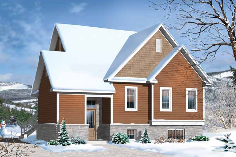 Home Plan - Exterior - Front Elevation 3 for Traditional House Plan #23-2492 - 3 bed, 2 bath
