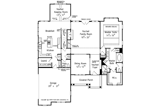 Floor Plan - Main Floor for Country House Plan #927-308 - 4 bed, 3.5 bath