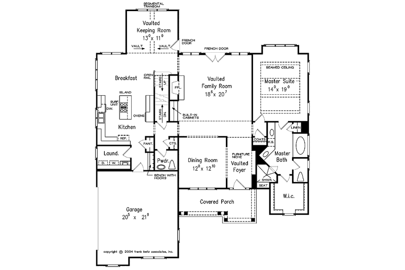 Home Plan - Floor Plan - Main Floor for Country House Plan #927-308 - 4 bed, 3.5 bath