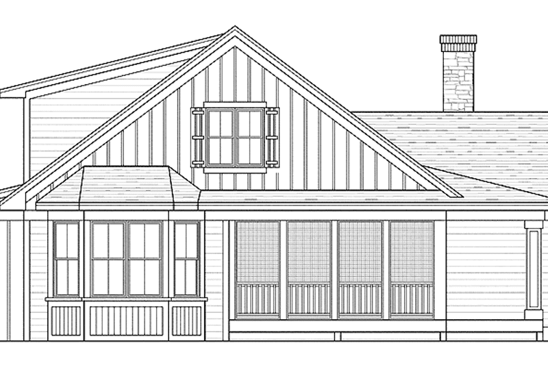 Dream House Plan - Exterior - Rear Elevation for Country House Plan #51-691 - 3 bed, 2 bath