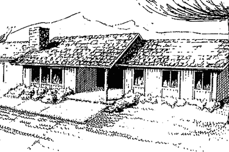 House Design - Ranch Exterior - Front Elevation Plan #60-857