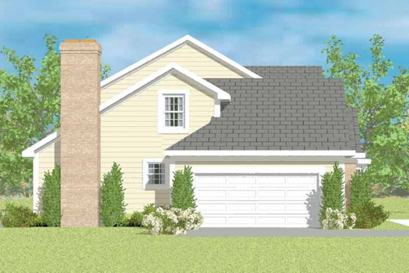Architectural House Design - Colonial Exterior - Other Elevation Plan #72-1077