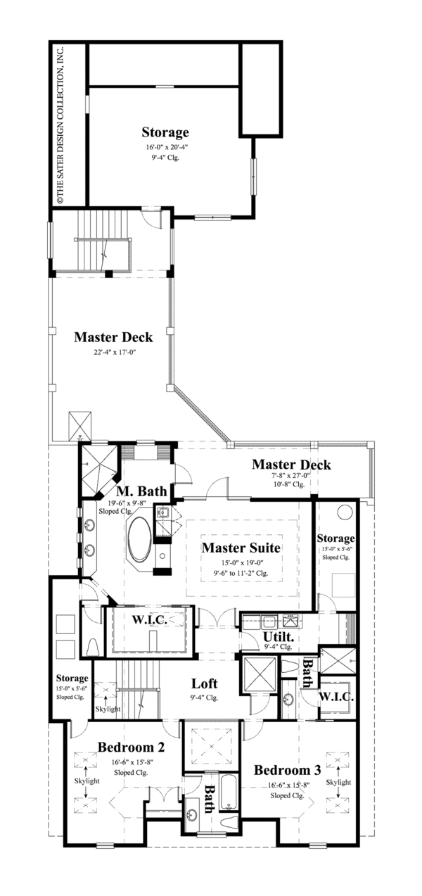 Traditional Floor Plan - Upper Floor Plan #930-441