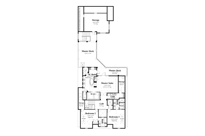 Architectural House Design - Floor Plan - Upper Floor for Traditional House Plan #930-441 - 3 bed, 3.5 bath