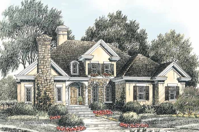 Architectural House Design - Colonial Exterior - Front Elevation Plan #429-377