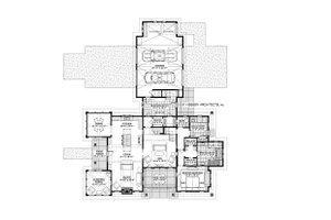 Floor Plan - Main Floor for Farmhouse House Plan #928-359 - 3 bed, 3.5 bath