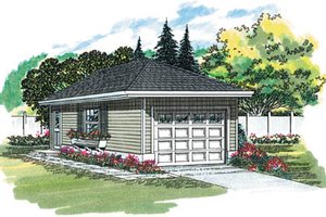Traditional Exterior - Front Elevation Plan #47-488