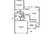 Colonial Style House Plan - 3 Beds 2.5 Baths 2109 Sq/Ft Plan #81-698 