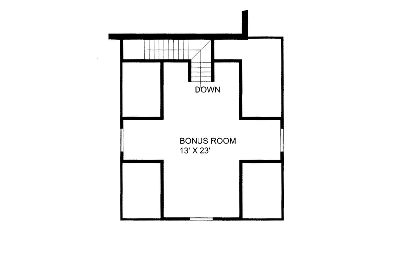 House Blueprint - Floor Plan - Other Floor for Ranch House Plan #117-854 - 2 bed, 2 bath