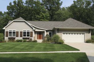 Exterior - Front Elevation 6 for Craftsman House Plan #928-125 - 2 bed, 2.5 bath