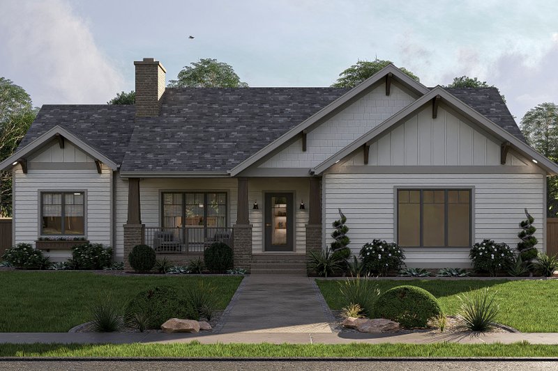 Home Plan - Craftsman Exterior - Front Elevation Plan #455-418