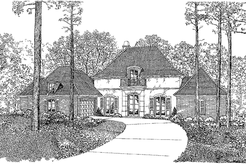 Home Plan - Country Exterior - Front Elevation Plan #301-123
