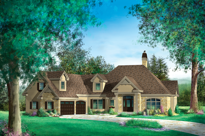Traditional Style House Plan - 5 Beds 3 Baths 4897 Sq/Ft Plan #25-4472