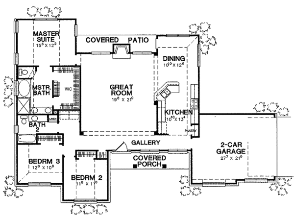 House Plan Design - Country Floor Plan - Main Floor Plan #472-270