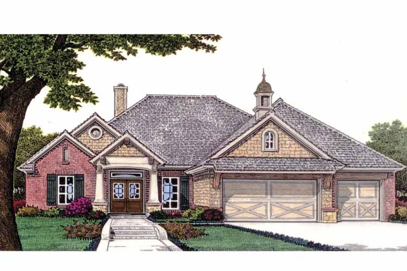 Dream House Plan - Exterior - Front Elevation 3 for Craftsman House Plan #310-1228 - 4 bed, 3 bath