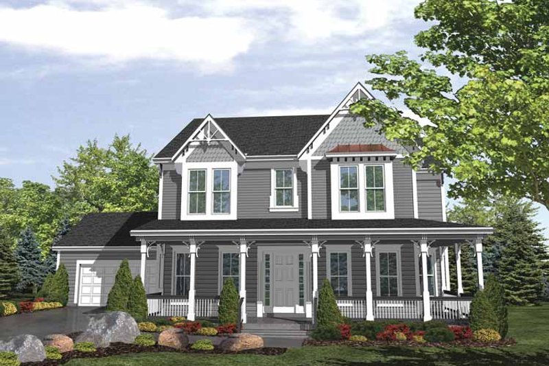 Home Plan - Traditional Exterior - Front Elevation Plan #320-989