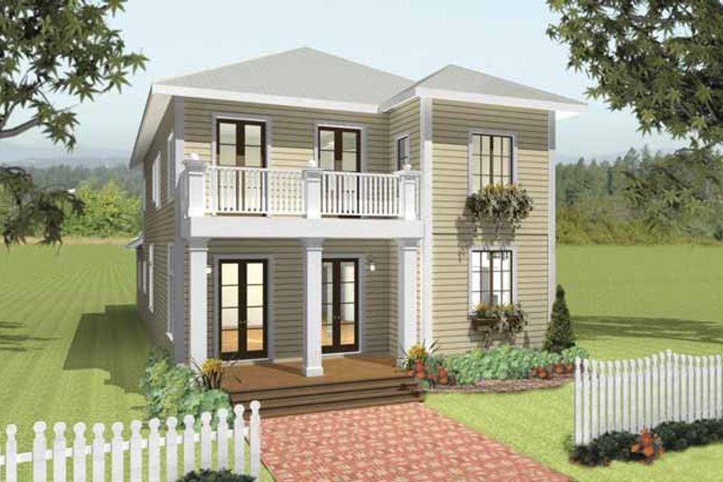 Architectural House Design - Traditional Exterior - Front Elevation Plan #44-215