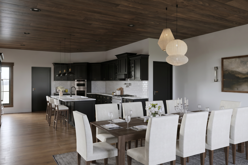 House Blueprint - Interior - Dining Room 1 for Craftsman House Plan #923-512 - 5 bed, 4.5 bath