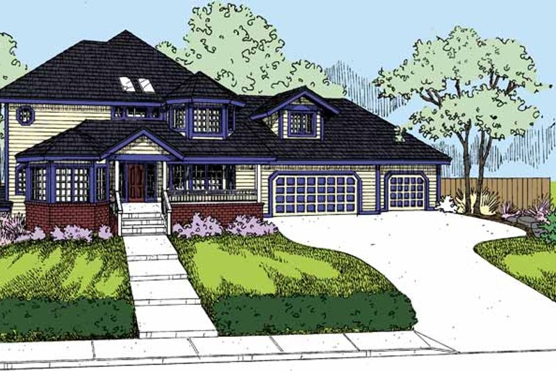 Home Plan - Victorian Exterior - Front Elevation Plan #60-1013