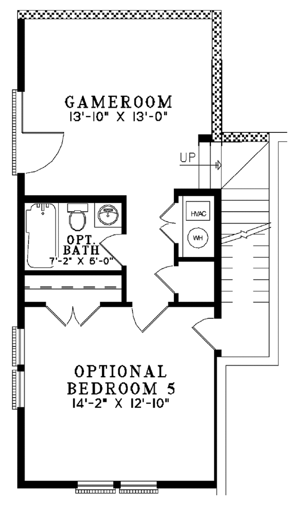 House Plan Design - Colonial Floor Plan - Upper Floor Plan #17-2688
