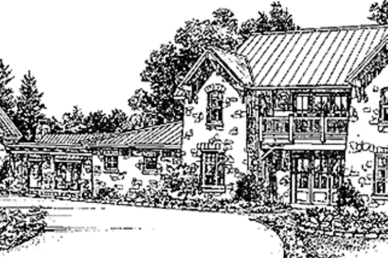 Home Plan - Country Exterior - Front Elevation Plan #140-182