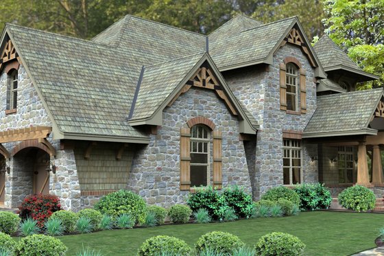 Exterior - Other Elevation 3 for Craftsman House Plan #120-179 - 3 bed, 3 bath