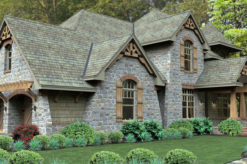Architectural House Design - Exterior - Other Elevation 3 for Craftsman House Plan #120-179 - 3 bed, 3 bath