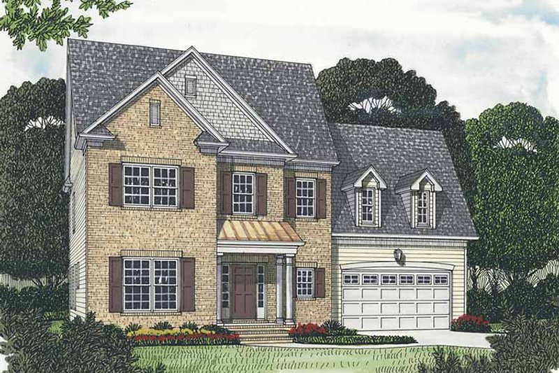 Architectural House Design - Traditional Exterior - Front Elevation Plan #453-537