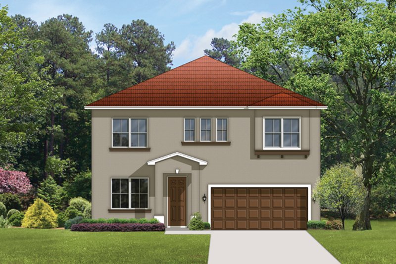 Home Plan - Mediterranean Exterior - Front Elevation Plan #1058-63
