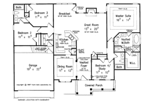 Floor Plan - Main Floor for Country House Plan #927-181 - 4 bed, 3 bath