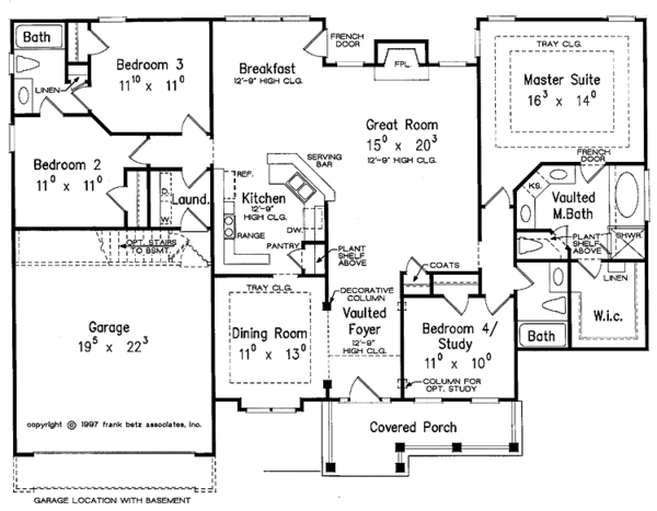 Architectural House Design - Country Floor Plan - Main Floor Plan #927-181