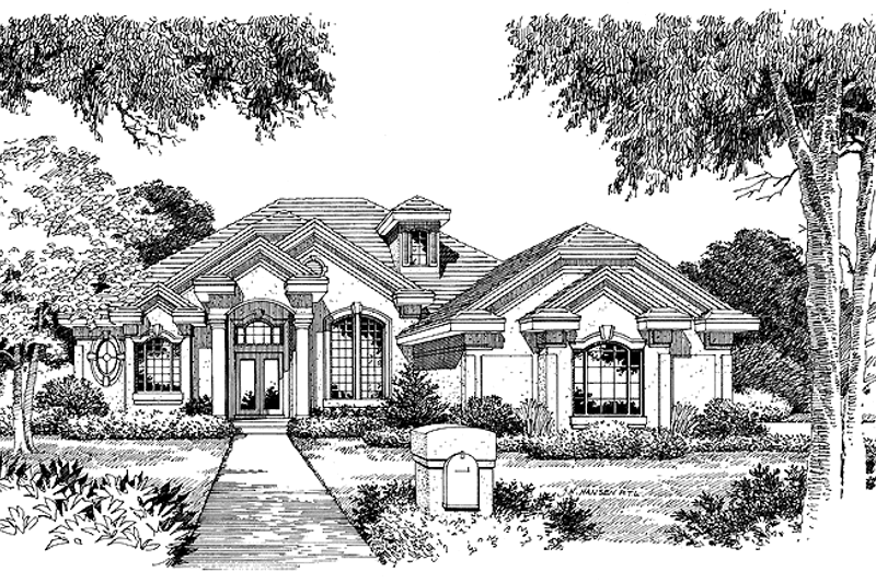 Dream House Plan - Contemporary Exterior - Front Elevation Plan #417-533