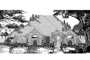 House Design - Ranch Exterior - Front Elevation Plan #62-155