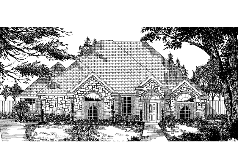 Dream House Plan - Ranch Exterior - Front Elevation Plan #62-155