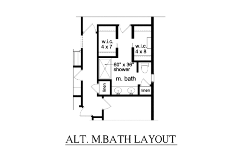 House Plan Design - Floor Plan - Main Floor 1 for Ranch House Plan #1010-87 - 4 bed, 3 bath