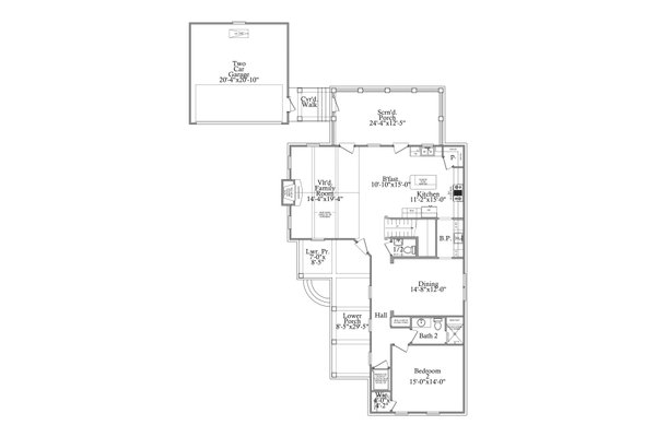 Traditional Floor Plan - Main Floor Plan #69-402