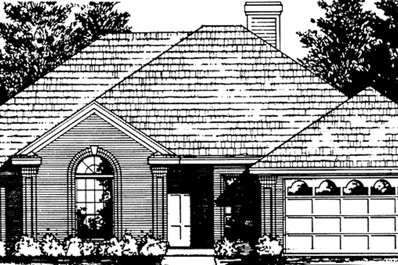 Dream House Plan - Exterior - Front Elevation 3 for Traditional House Plan #40-457 - 4 bed, 2 bath
