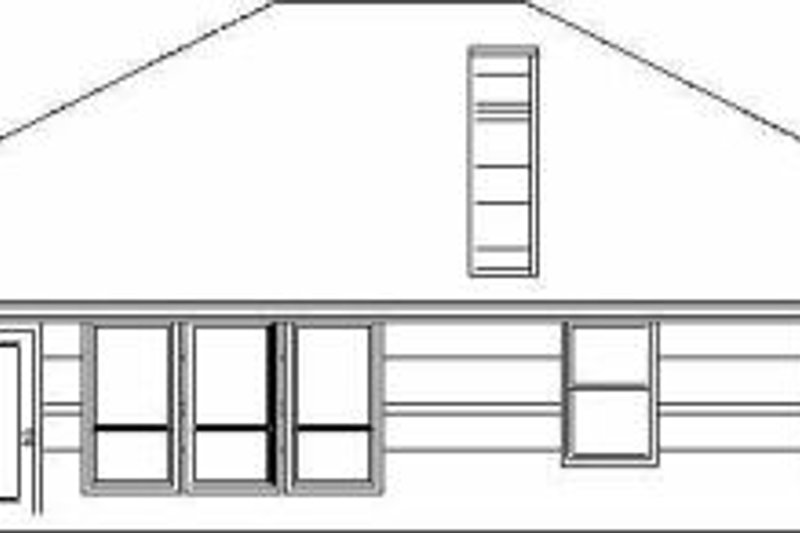 House Plan Design - Exterior - Rear Elevation for Traditional House Plan #84-122 - 3 bed, 2 bath
