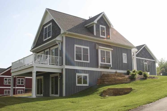 Exterior - Rear Elevation for Traditional House Plan #928-109 - 2 bed, 1.5 bath