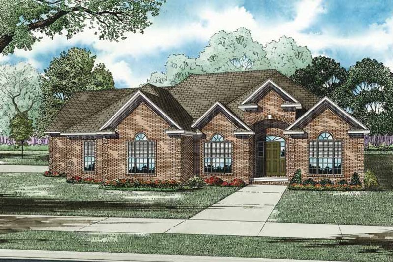 Home Plan - Traditional Exterior - Front Elevation Plan #17-3274