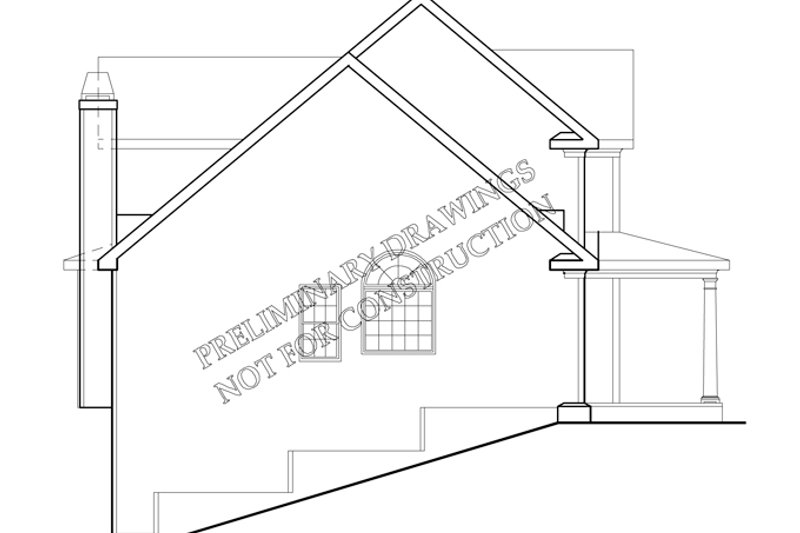 House Blueprint - Exterior - Other Elevation for Country House Plan #927-817 - 4 bed, 3 bath