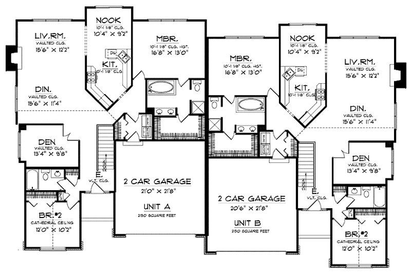 Architectural House Design - Floor Plan - Main Floor for Traditional House Plan #70-1382 - 4 bed, 4 bath