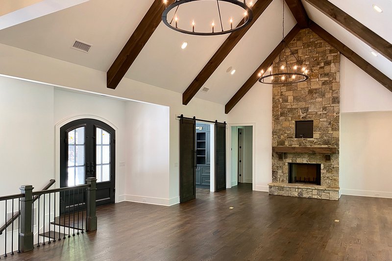 House Blueprint - Interior - Family Room 1 for Craftsman House Plan #437-115 - 4 bed, 3.5 bath