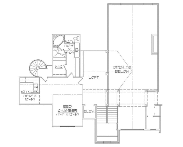 Dream House Plan - Bungalow Floor Plan - Upper Floor Plan #5-422
