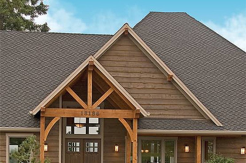 Home Plan - Front View - 5100 Square foot Craftsman home