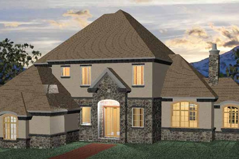 Architectural House Design - Country Exterior - Front Elevation Plan #937-3