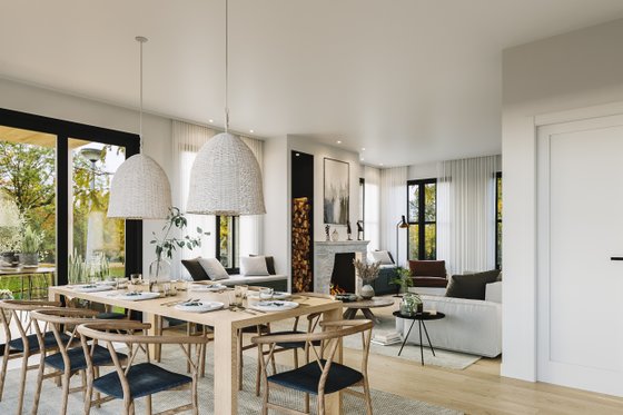 Interior - Dining Room 1 for Farmhouse House Plan #23-2764 - 5 bed, 2.5 bath