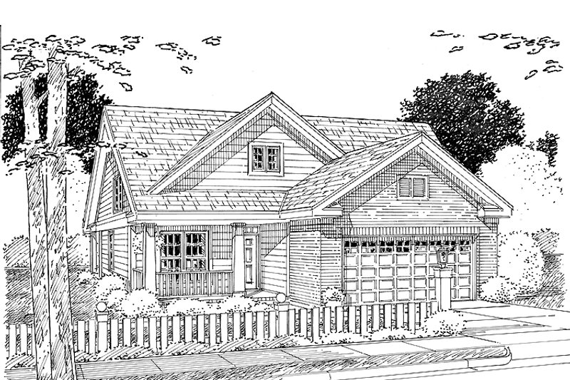 Architectural House Design - Traditional Exterior - Front Elevation Plan #513-2107
