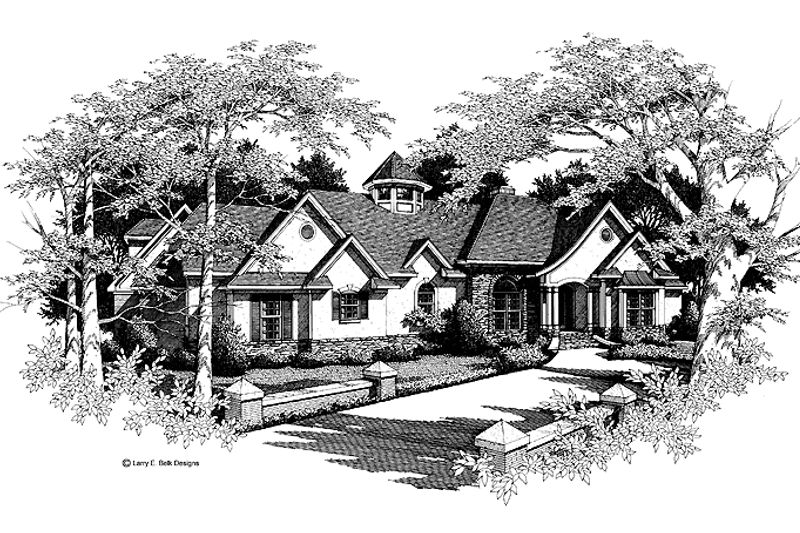 Dream House Plan - Exterior - Front Elevation 3 for Country House Plan #952-78 - 5 bed, 4 bath